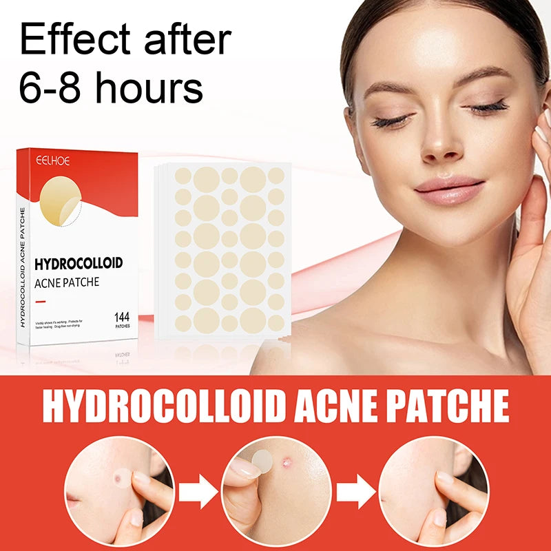 Invisible Hydrocolloid Acne Patch Self-Repair Patch Absorbing Covering Pads for Covering Pimples and Blemishes